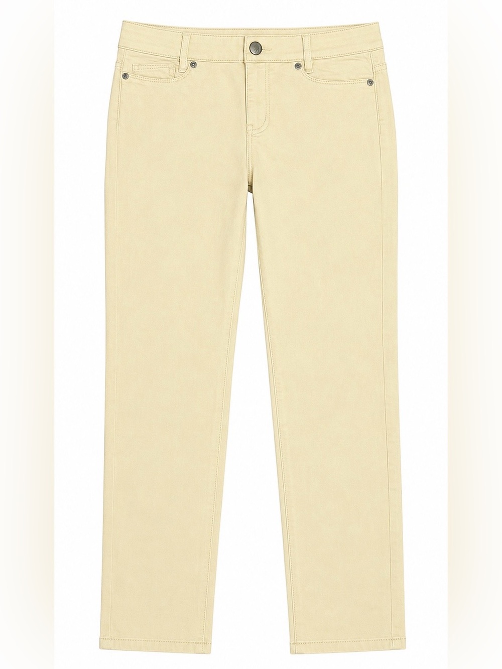 J Jill Slim Boyfriend Straight Leg Women's Beige Denim Pants Jeans Size 2P